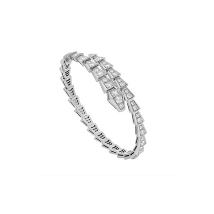 Bracciale serpente sivler