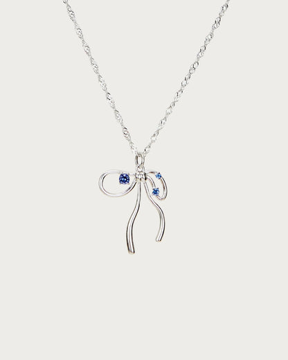 Collana fiocco argento