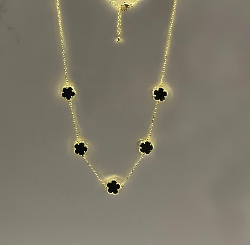 Collana CinqueFiori black