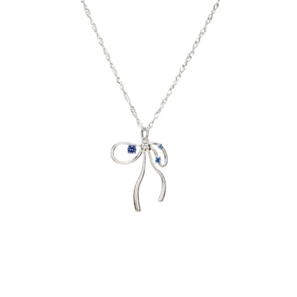 Collana fiocco argento