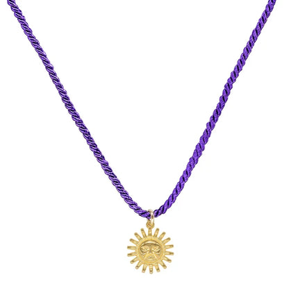 Collana sole viola