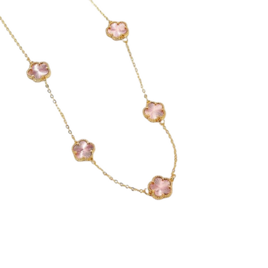 Pink CinqueFiori necklace