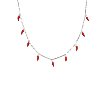 Collana peperoni (Argento 925)