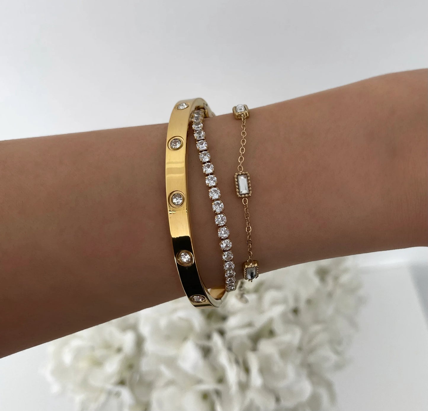 Bracciale con zirconi