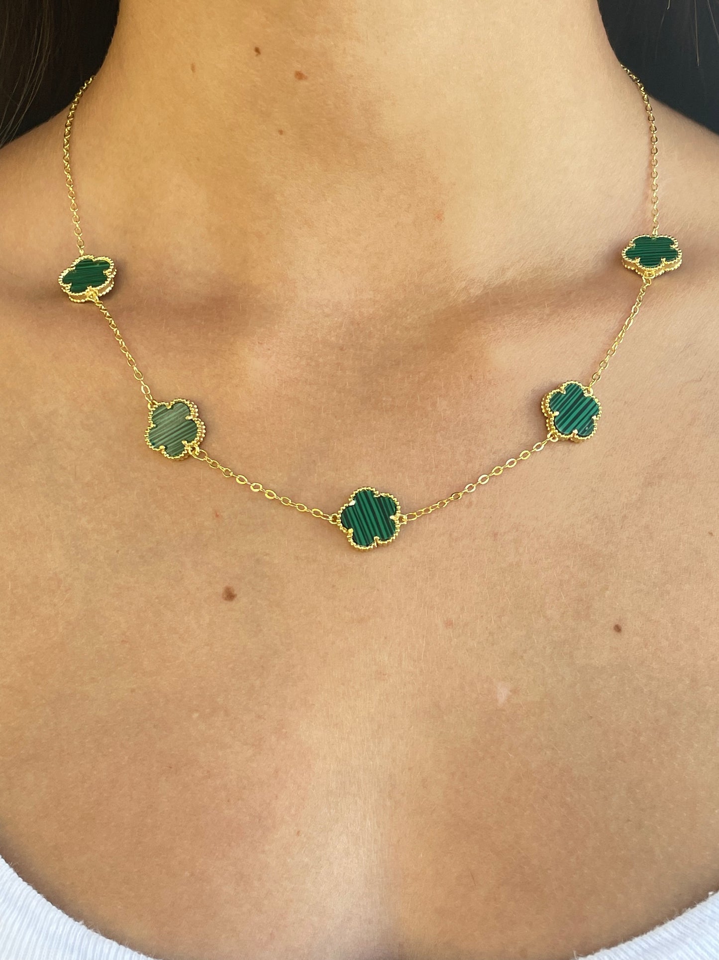 Collana CinqueFiori green