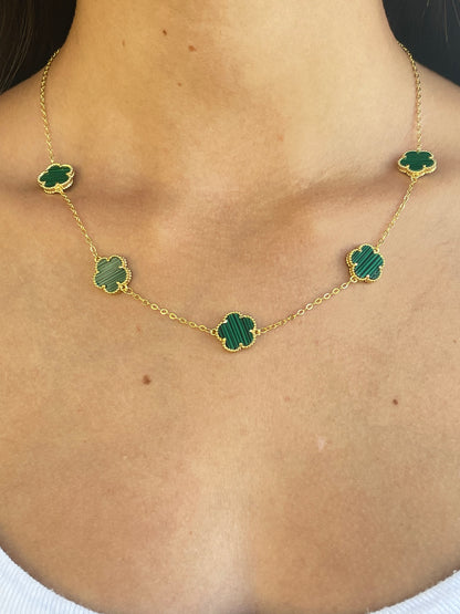 Collana CinqueFiori green