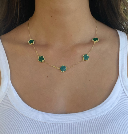 Collana CinqueFiori green