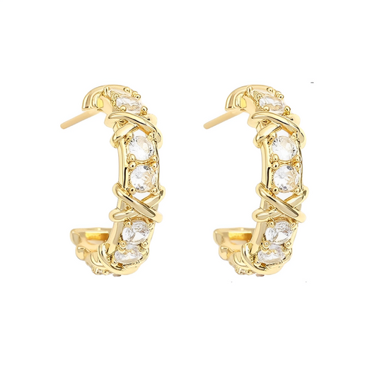 Aurora gold earrings