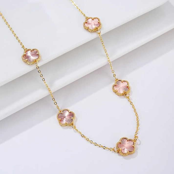 Collana CinqueFiori pink