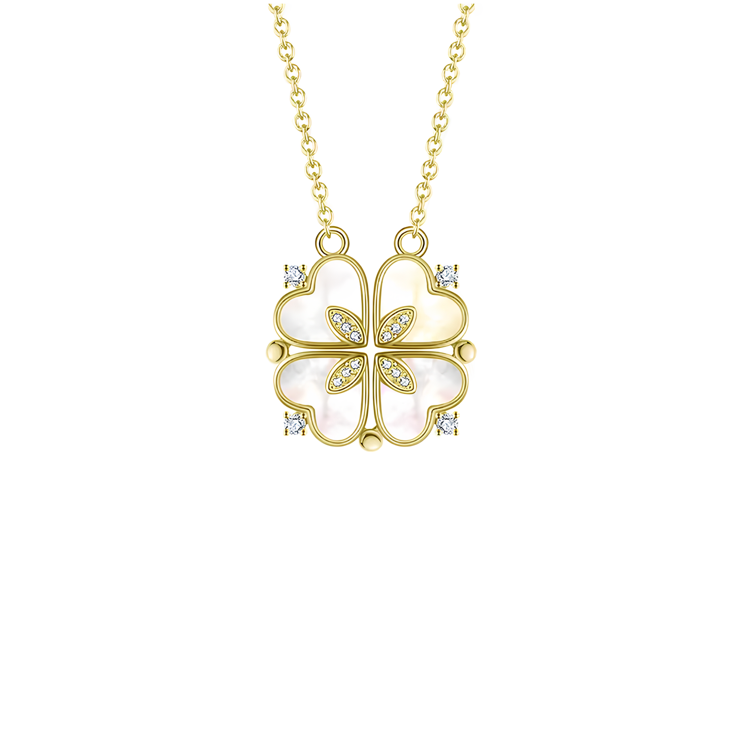 Collana quadrifoglio gold