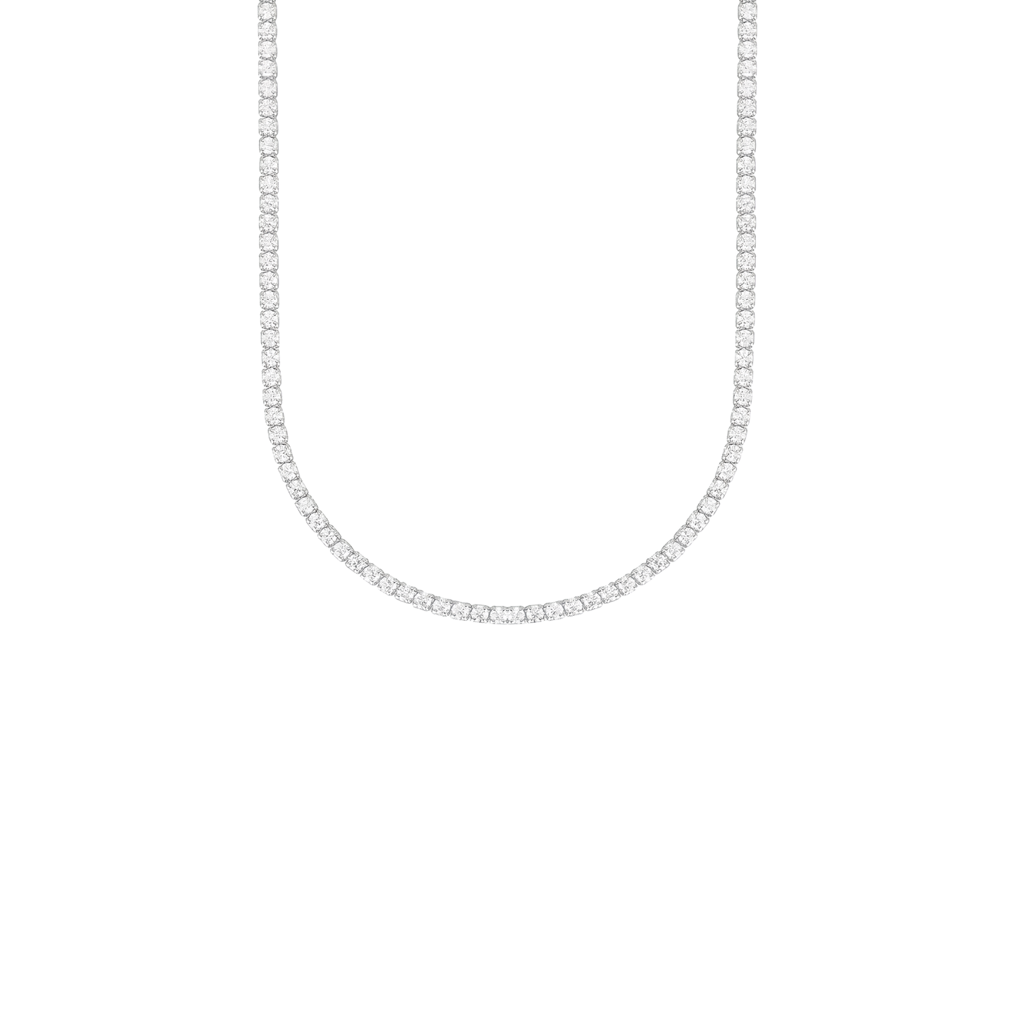 Collana Tennis argento