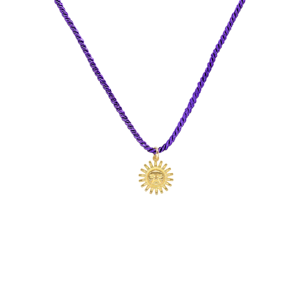 Collana sole viola