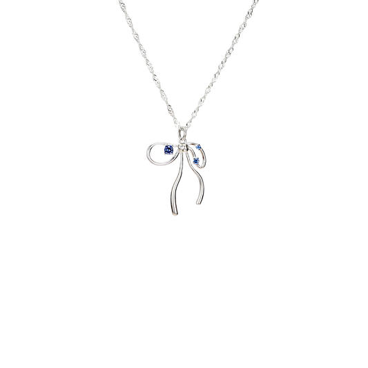 Collana fiocco argento